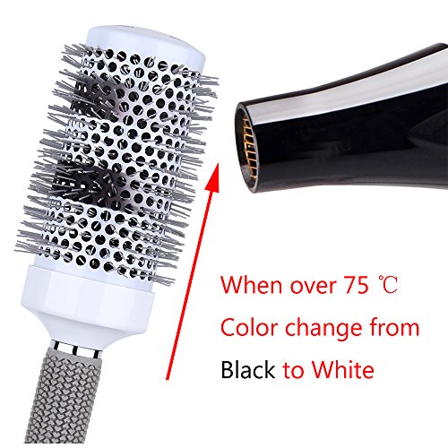 PERFEHAIR Ceramic Round Hair Brush Set - 5 Sizes for Blow Drying & Curling