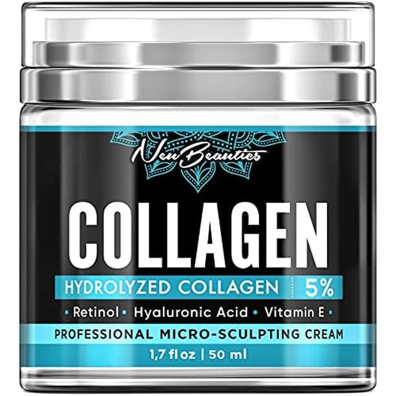 Collagen Cream For Face - Anti Aging Night Women Made In USA Wrinkle With Retinol Hyaluronic Acid Firming & Hydrating Effect Facial Cream, 50 ml