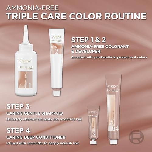 L’Oreal Paris Excellence Universal Nudes Hair Color 6N Natural Light Brown - Pack of 2