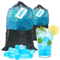 720 Pack Reusable Ice Cubes - Blue & White Refreezable Plastic Ice Cubes