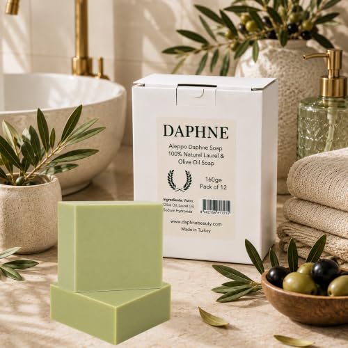 Aleppo Soap Bar - Handmade Natural Olive & Laurel Oil Body & Face Soap Gift Set