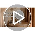 20X Magnifying Mirror Suction Cup with Lights, Wall Mounted Makeup