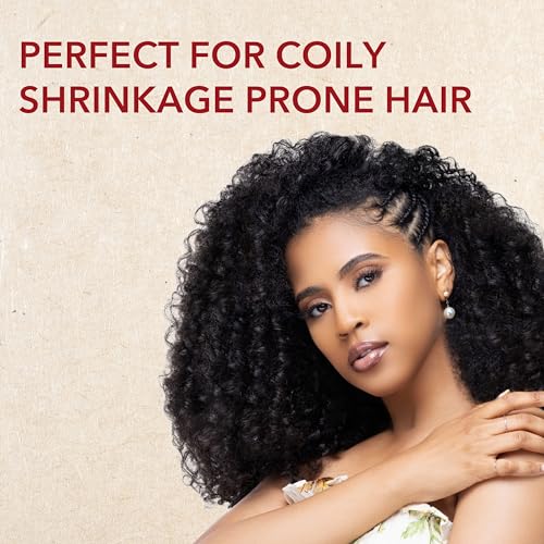 Creme of Nature Double Duty Detangle and Slip Shampoo with Butter Blend, Flaxseed and Argan Oil, Moisture-Rich Elongating Cleanser for Natural, Curly and Textured Hair, 12 oz