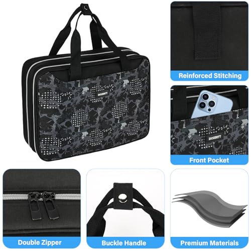 Tattoo Travel Case with Waterproof Foam Protection - Black Print, Bag Only - Variation of THIS Listing
