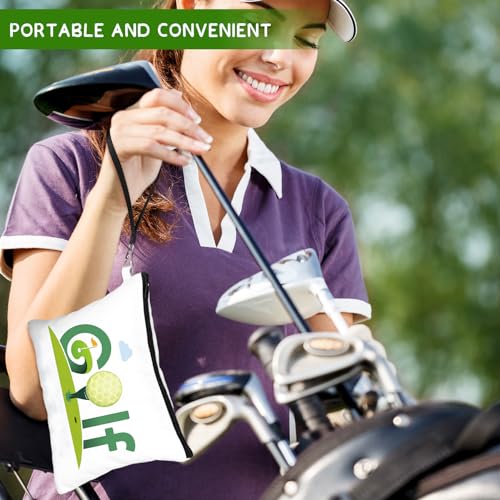 24 Pcs Golf Gift Bag Golf Cosmetic Bags Golf Accessories for Women Men Inspirational Golf Pouch Zipper Golf Toiletry Organizer Golf Wristlet Wallet for Golf Player Golf Lovers Gift,12 Style