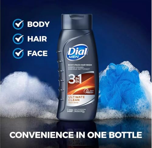Men's Hair and Body Wash - Ultimate Clean, 16 Fl Oz, Pack of 3 - Fresh Scent