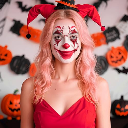 Ceiba Tree Day of Dead Tattoos Halloween Temporary Sugar Skull Face Tattoos Skeleton Floral Full Skull Face Mask Stickers Party Supplies