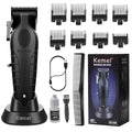 KEMEI 2296 Black Cordless Hair Clippers for Men - Professional Haircut Kit