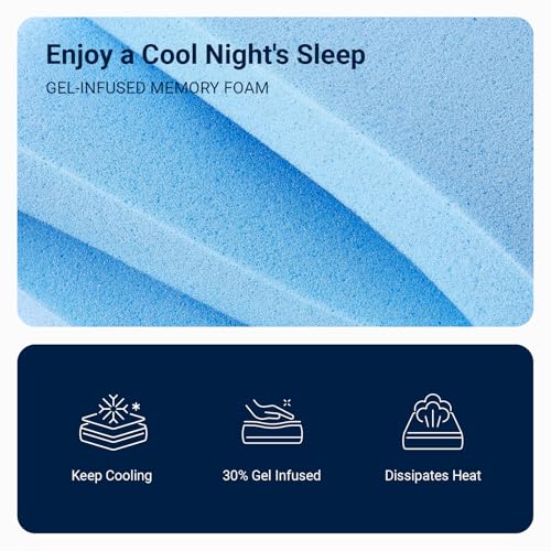 Avenco Twin Mattress 6 Inch Gel Memory Foam - Cooling & Pressure Relief Variation of Twin / 6In