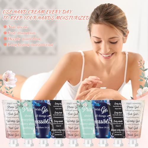 72 Pcs Christian Hand Cream Gift Set - Mini Travel Size Bible Verse Moisturizers - Variation of THIS listing