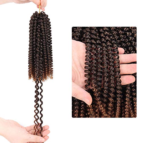 8 Inch Spring Twist Braiding Hair - T1B/30 Pack of 7 for Natural Style