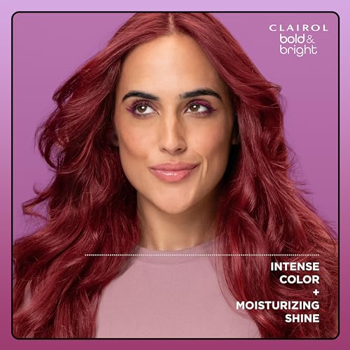 Clairol Bold & Bright Permanent Hair Dye, V3 Intense Passion Plum Hair Color, Pack of 1