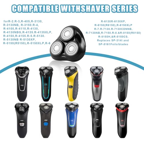 Universal Replacement Shaver Head for Remington R3-R8 Series - Hypo-Allergenic Foil