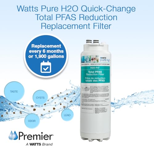 Watts Premier H2O-F47 PFAS Reduction Under-Sink Filter Cartridge