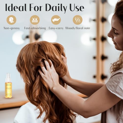 GREEONIL 24K Gold Infused Argan Hair Oil for Frizz Control - 240ML Pack of 4