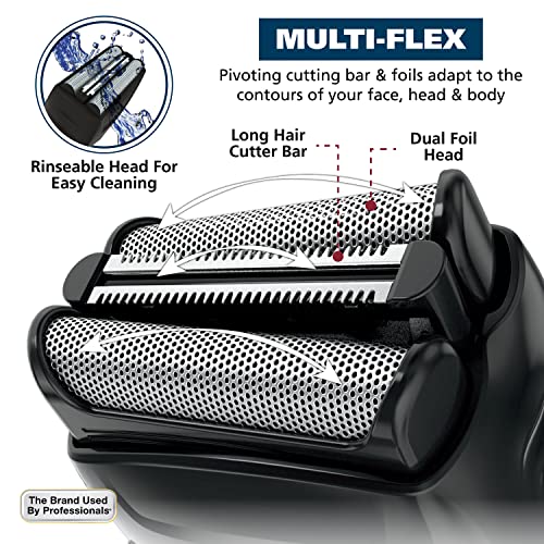 Cordless Hair Clipper and Shaver Kit with 12 Attachments - Lithium-Ion Rechargeable