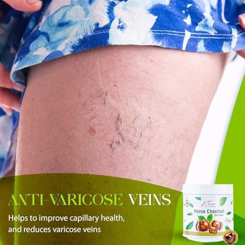 Horse Chestnut Gel Cream For Varicose Veins Legs (500ml/16.9 Fl oz), Relaxing, Cooling, Soothing Cream for Feet, Legs, Knees, Back