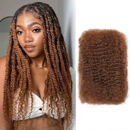 Afro Kinky Curly Human Hair Extensions - 14 Inch 50 Gram Variation #30
