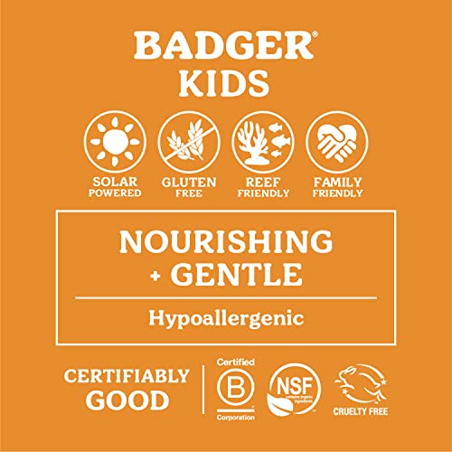 Badger SPF 40 Kids Mineral Sunscreen Cream and SPF 35 Sunscreen Face Stick