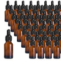 Amber Glass Dropper Bottles Set 48 Pack 1/2oz for Essential Oils & Perfumes - Variation of THIS listing
