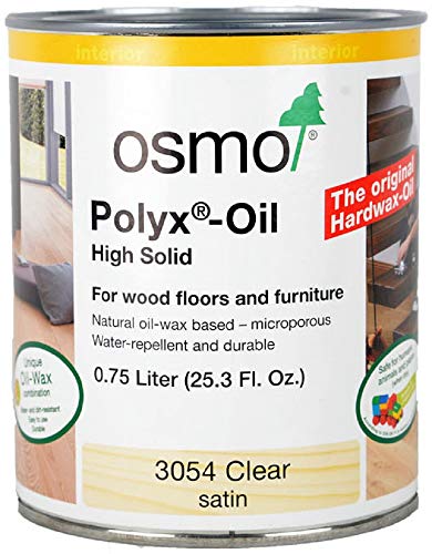 Hard Wax Oil for Wooden Floors 0.75L Natural Finish Protective Sealant