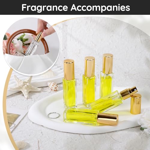 40 Pcs 10ml Glass Travel Perfume Atomizers Refillable Mist Spray Bottles