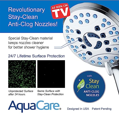 High Pressure Shower Head Combo with Arm & Dual Power Wash - 2.5 GPM Chrome