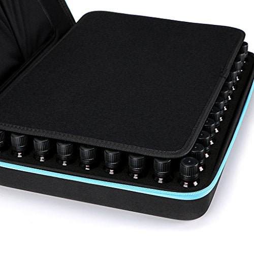 Hipiwe Blue Essential Oil Carrying Case for 5ml, 10ml, 15ml Bottles