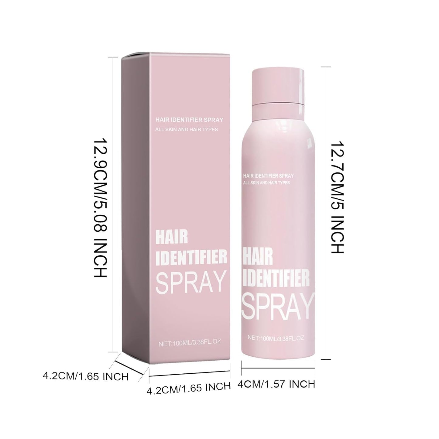 Vrpshe Hair Identifier Spray, Skin Body Face Hair Identifier Spray, Skin Dermaplaning Spray for Face (1 Pack)