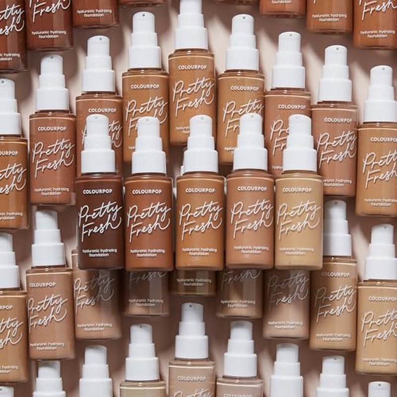 ColourPop Pretty Fresh Liquid Foundation - Hydrating Foundation with Medium, Buildable Coverage & a Natural Finish - Enriched with Hyaluronic Acid & Coconut Water - Light 70W (1 oz)