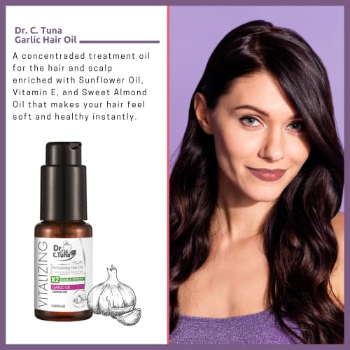 Farmasi Dr. C. Tuna Vitalizing Garlic Hair Oil - Nourishing All Hair Types, 1 fl oz
