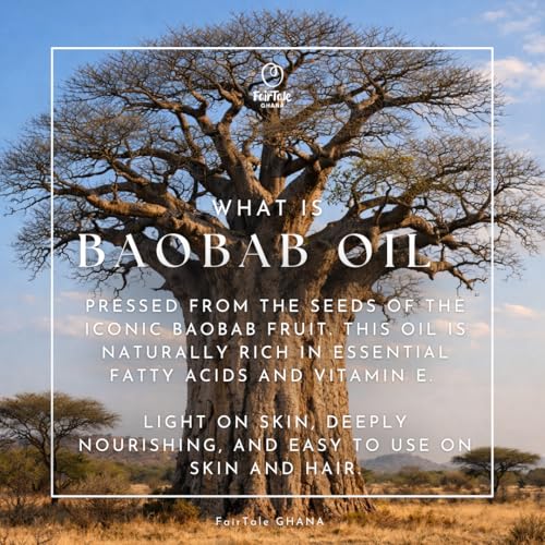 Baobab Oil - 7.1 Fl Oz Natural Nourishing Skin and Hair Oil - Handmade in Ghana