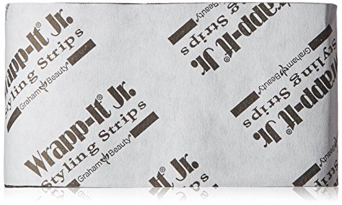XFQUIJ Black Wrapp-It Jr. Styling Strips Pack of 40 for Sculpted Hairstyles