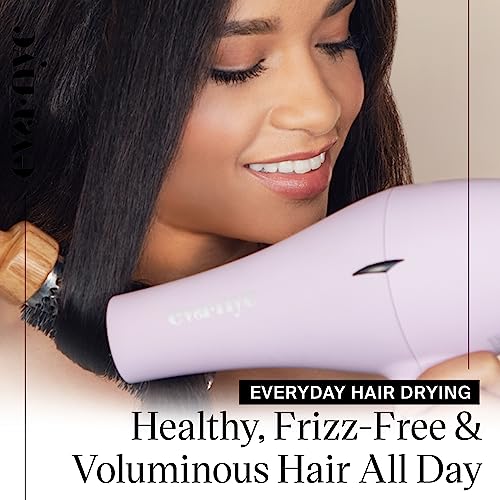 Eva NYC Healthy Heat Pro-Lite Hair Dryer - Lightweight Styling Blow Dryer with Diffuser & Concentrator - Lavender - Blow Dryer