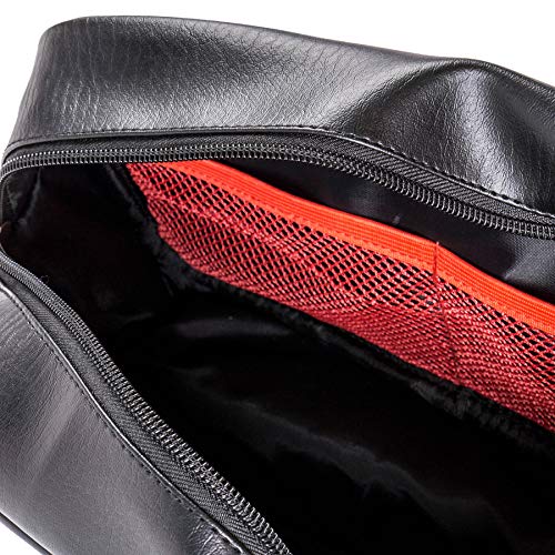 SHANY Cosmetics Portable Toiletry Makeup Bag with Various Compartments - Water-resistant and Scratch-proof Makeup Travel Organizer - BROWN FABRIC