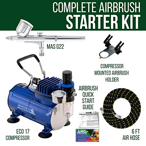 Master Airbrush Multi-Purpose Gravity Feed Airbrush Kit & Compressor - Standard