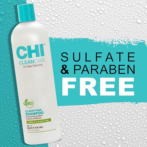 CHI CleanCare Clarifying Shampoo 25 Fl Oz - Deep Cleanses Hair & Scalp