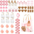 Pink Baby Shower Prize Set for Game Winners - 67 Pieces Gift Bag & More