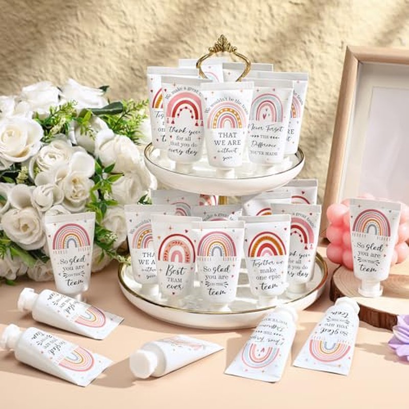 48 Pack Employee Appreciation Team Gifts Bulk Travel Size Hand Cream Inspirational Thank You Gifts Small Hand Lotions for Women Mothers Day Crna Nurse Teacher Employees Coworkers Staff