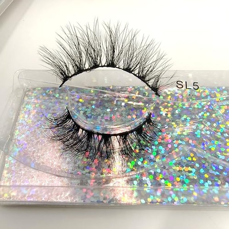 12mm Faux Mink Lashes 10 pairs Natural Thick Lashes Pack Fluffy Wholesale Fales Eyelashes