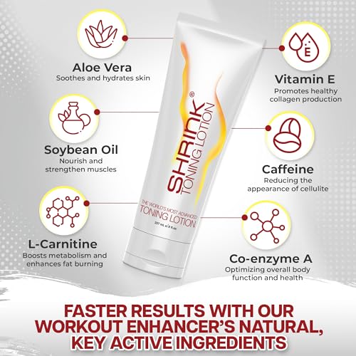 Heat Activated Cellulite & Toning Body Lotion for Women & Men - 8oz