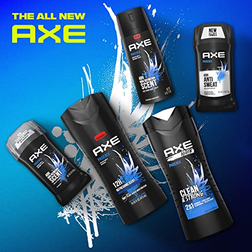 AXE Phoenix Body Wash Pack of 4 - 16 Fl Oz Each Men's Shower Gel