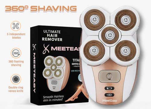 Electric Leg Shaver for Women - Painless Rechargeable Lady Razor