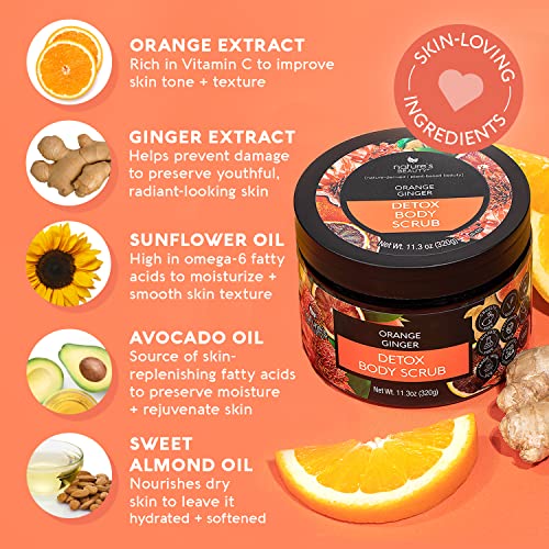 Orange Ginger Detox Body Scrub Multi-Pack - Gently Exfoliate & Revitalize Skin