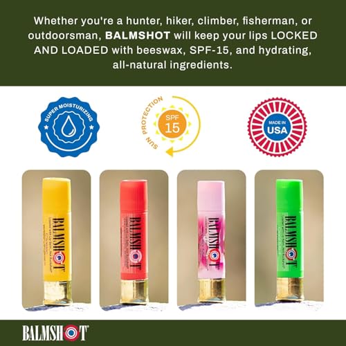 Multipack Lip Balm with SPF 15 - Beeswax, Aloe & Vitamin E, Shotgun Shell Tube