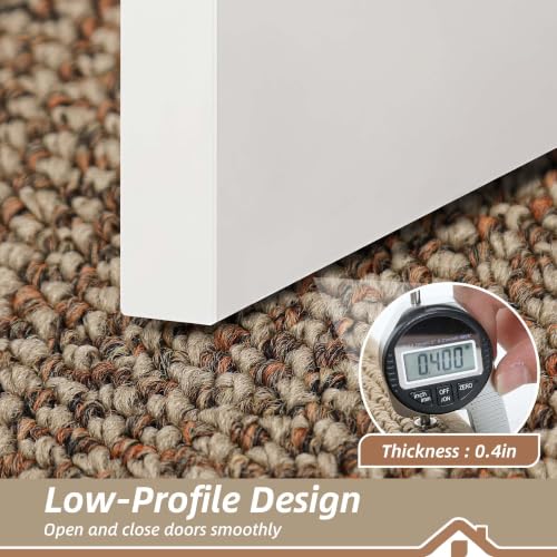 Indoor Door Mat 36x60 Taupe Dirt Trapper Non-Slip Entryway Rug - Low Profile