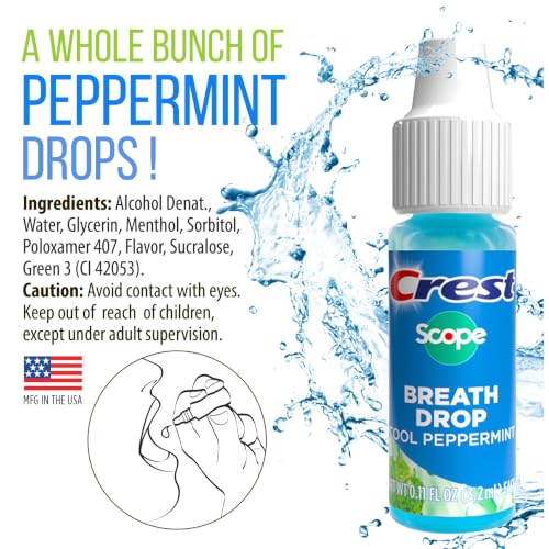 Breath Freshening Peppermint Breath Drops - Long Lasting & Sugar-Free