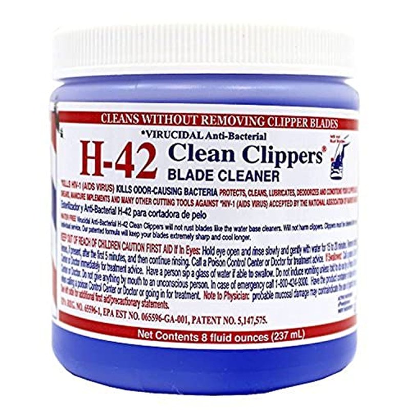 Clean Clippers Blade Cleaner Virucidal Anti-bacterial 8oz by H-42