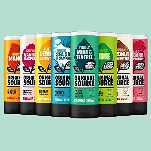Shower Gel Lemon & Tea Tree 250ml - Pack of 6, 0.95 Fl Oz Each