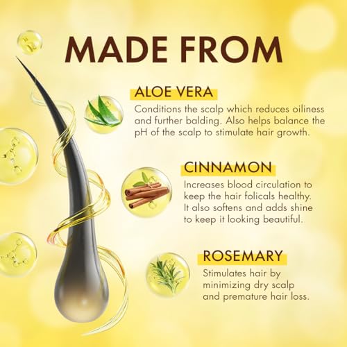 Anti-Aging Hair Follicle Scalp Drop with Rosemary & Cinnamon - 4.4 Fl Oz - Dominican Magic
